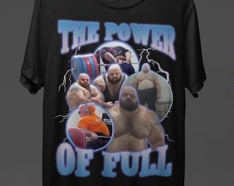 The Power Of Full Kyriakos Grizzly Meme Gym T-shirt, Gift for Gym Buddy, Funny Powerlifter Tshirt, Gym Rats Tee For Gym Bro, Lifter Shirt