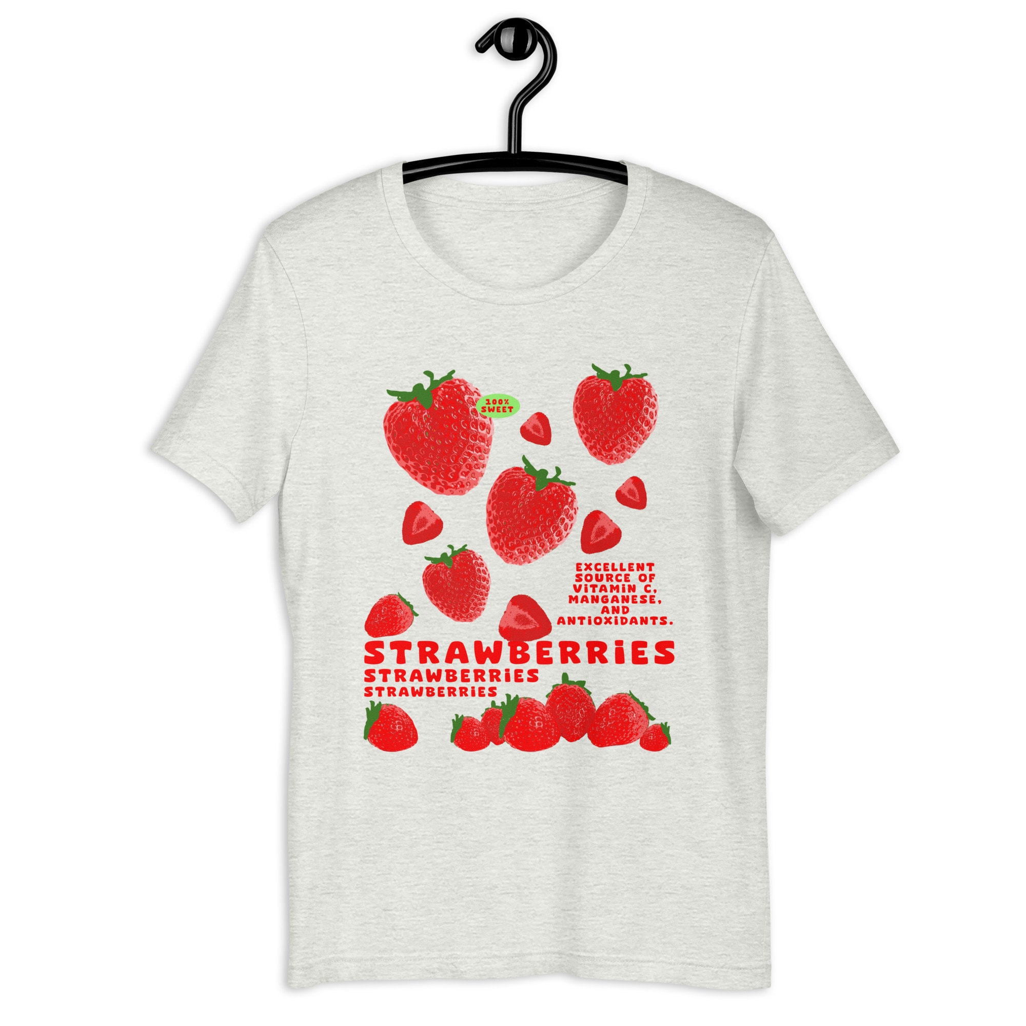 Strawberries Vintage Graphic Tee, Vegetables Shirt, Fruit