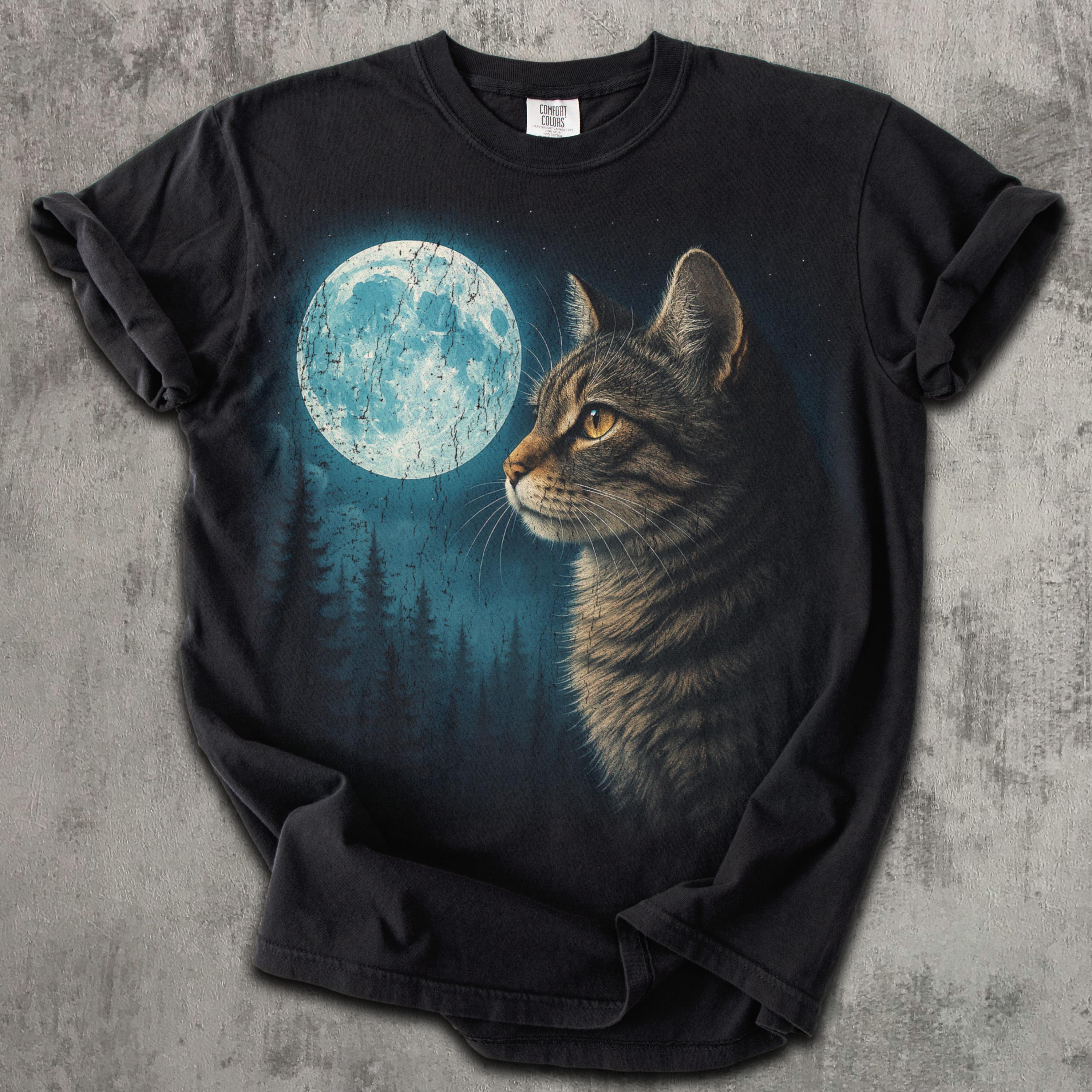 Vintage Cat 90s Graphic Tee Shirt, Cats Lover T-shirt, Y2K Nature 