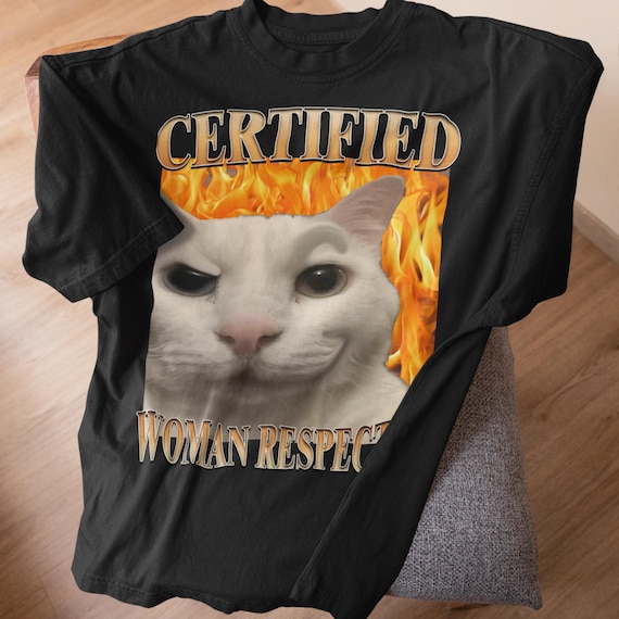 T-shirt Femme "The Future Is Feline" - Drôle Et Pour Amoureux Des Chats - Coton 100% - Neuf