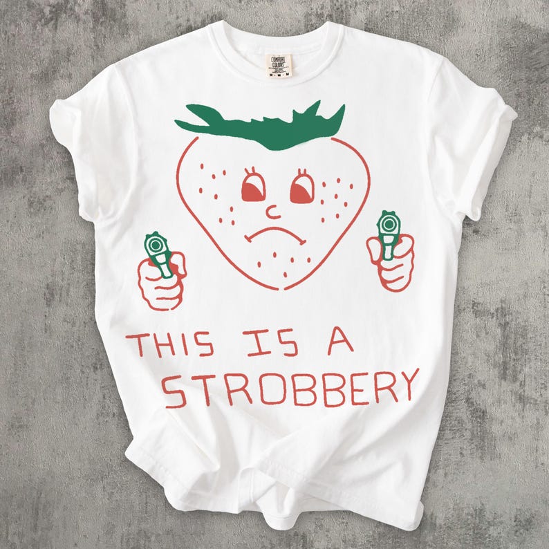 This is Strobbery Funny T-shirt, Retro Strawberry Shirt, Vintage ...