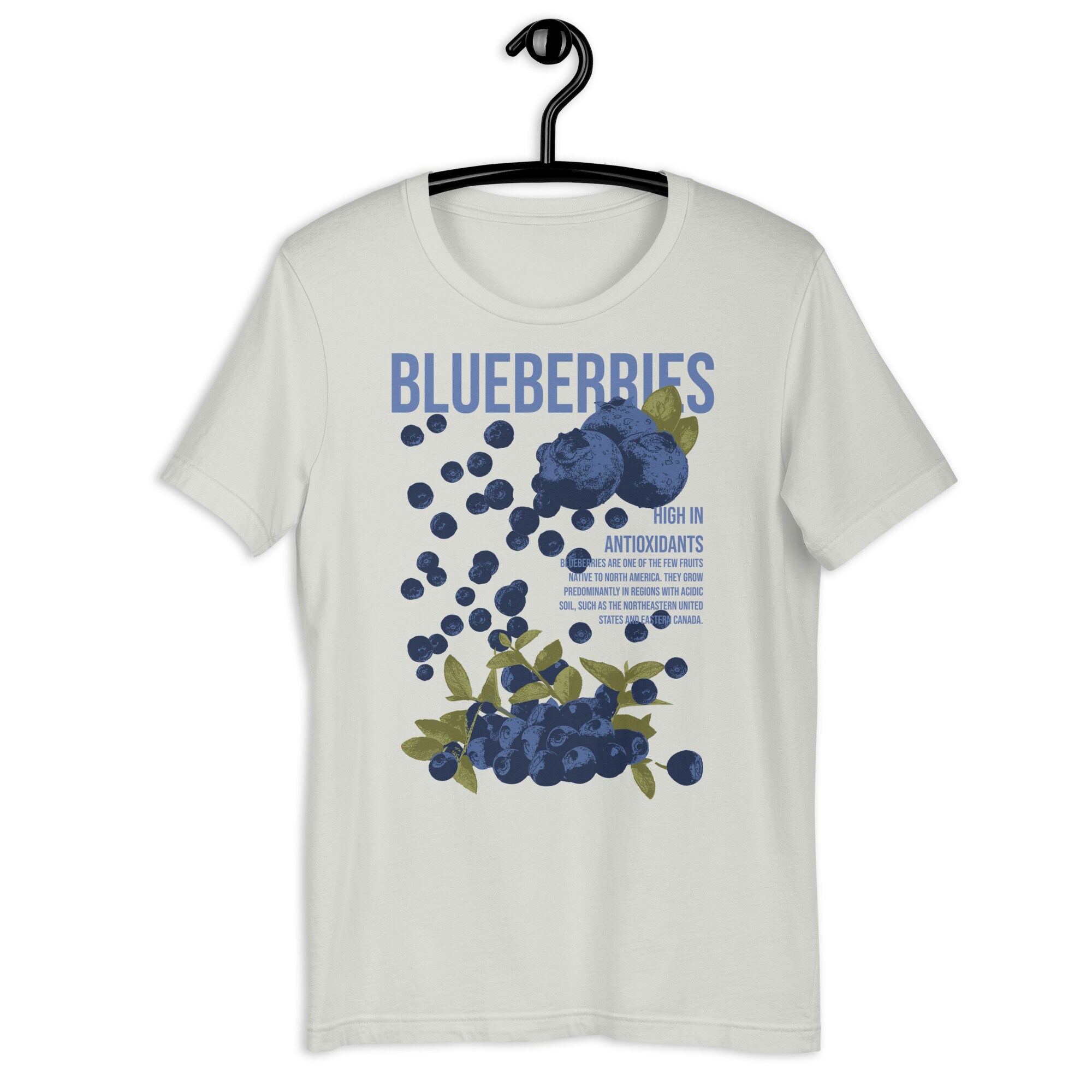 Blueberries Vintage Graphic Tee Shirt, Fruit T-shirt Blueberries Vintage Graphic Tee Shirt, Fruit T-shirt