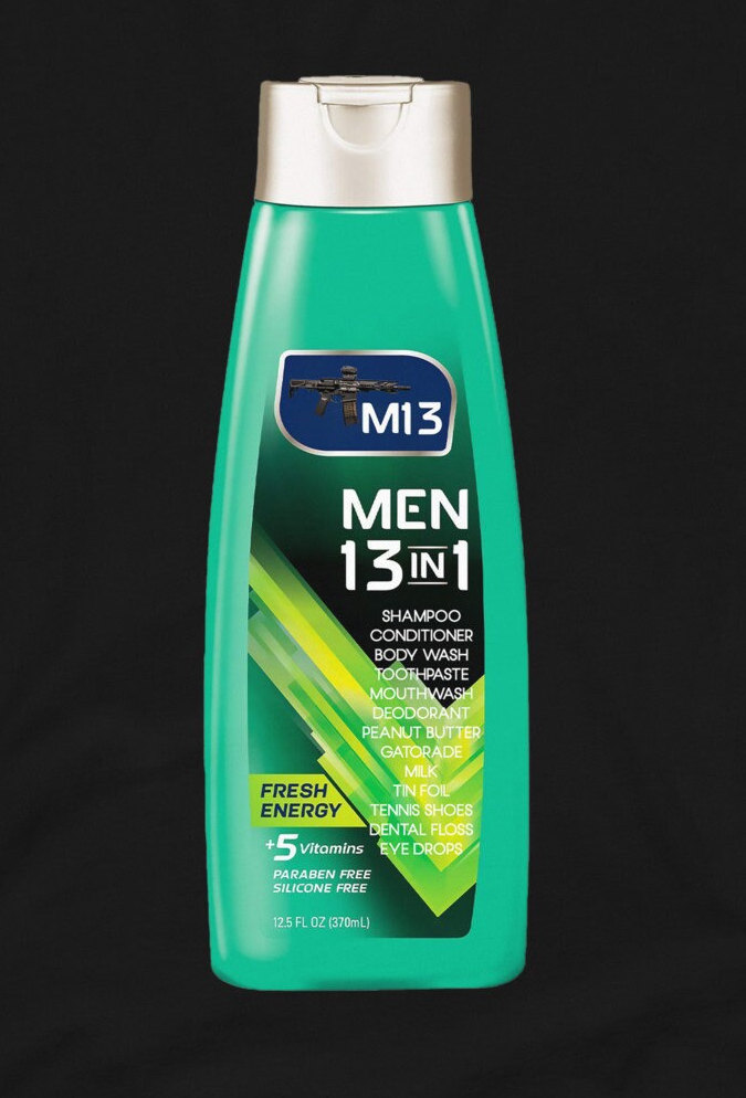 Mens Funny 13 in 1 Shampoo Meme Shirt, Funny Mens Tee, Shampoo Meme Tshirt, Gift for Him