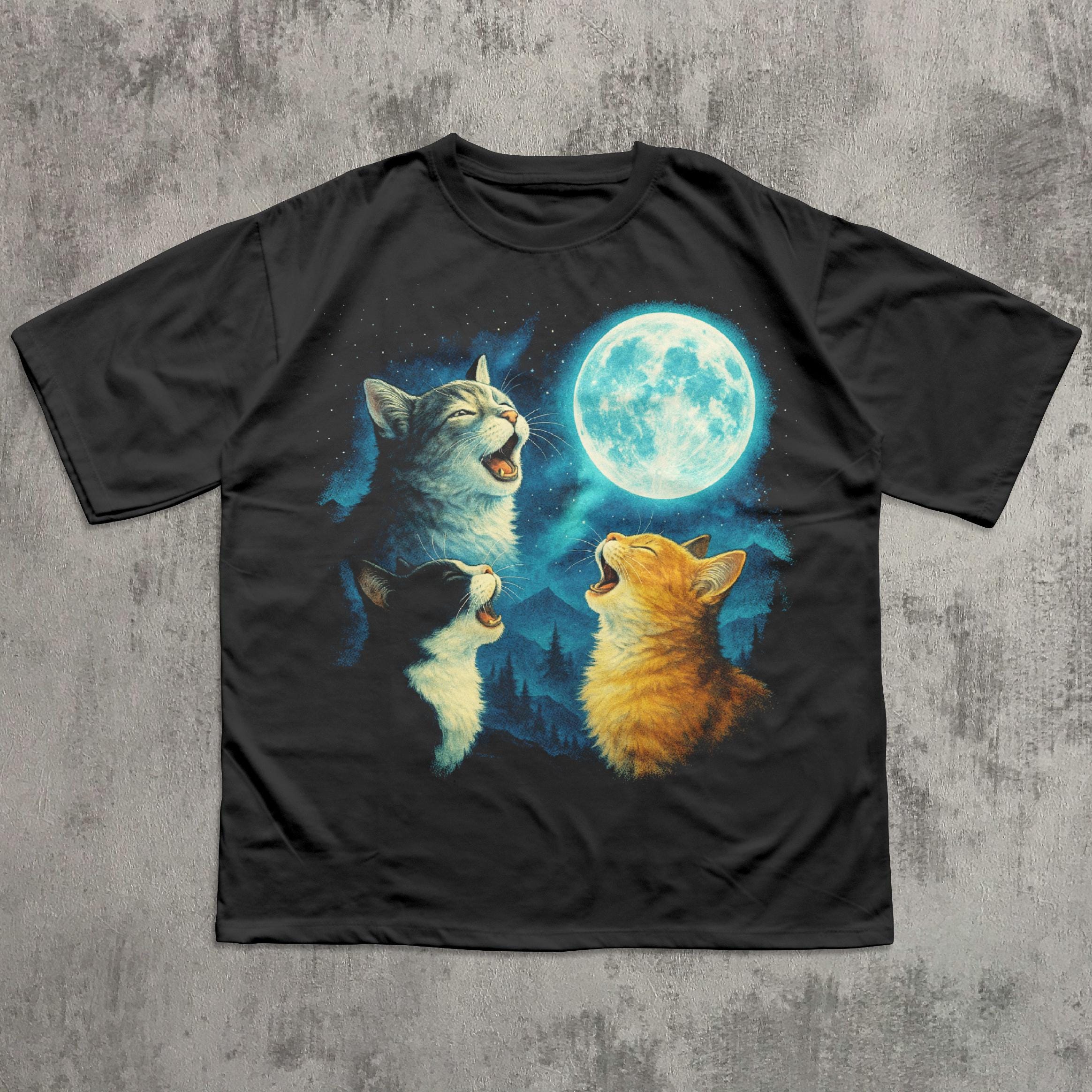 Cat Moon T Shirt