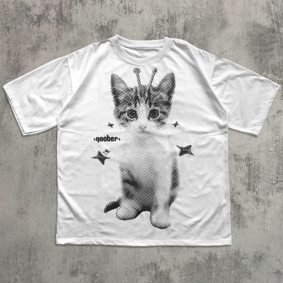 OOURSLAB 猫柄 y2k アメリカンレトロ グランジ Tシャツ il_1080xN.7413732344_by1y.jpg