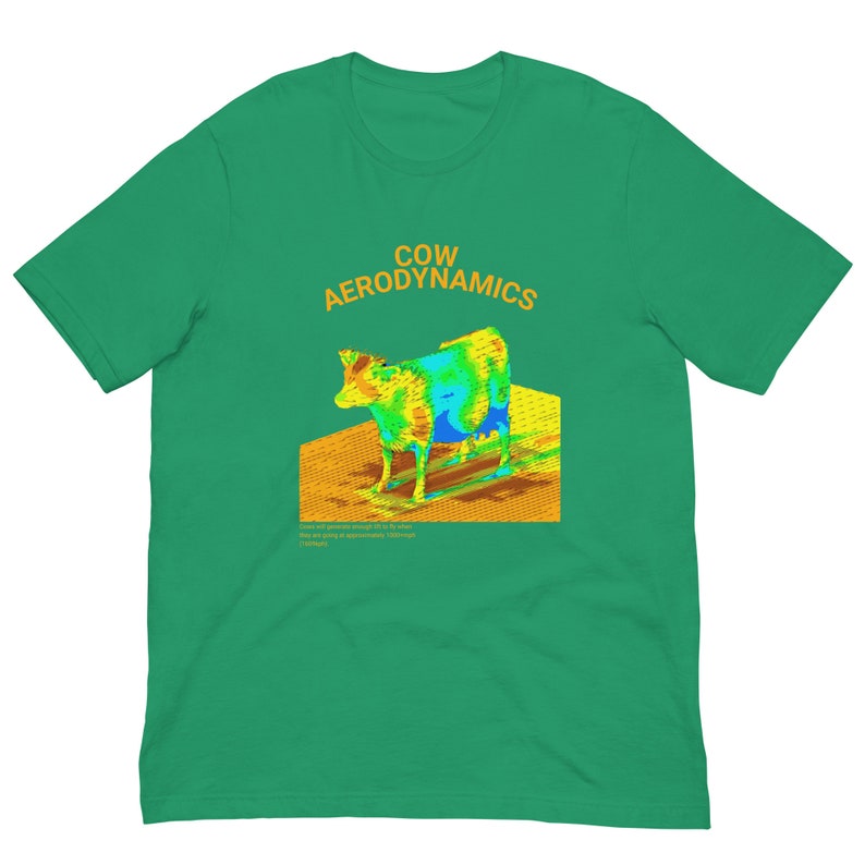 Cow Aerodynamics Shirt, Funny Meme Shirt, Funny Nerdcore Shirt, Nerdy Clothes, Physics Lover Gift, Physics Nerd Shirt, Meme Tshirt, Gift