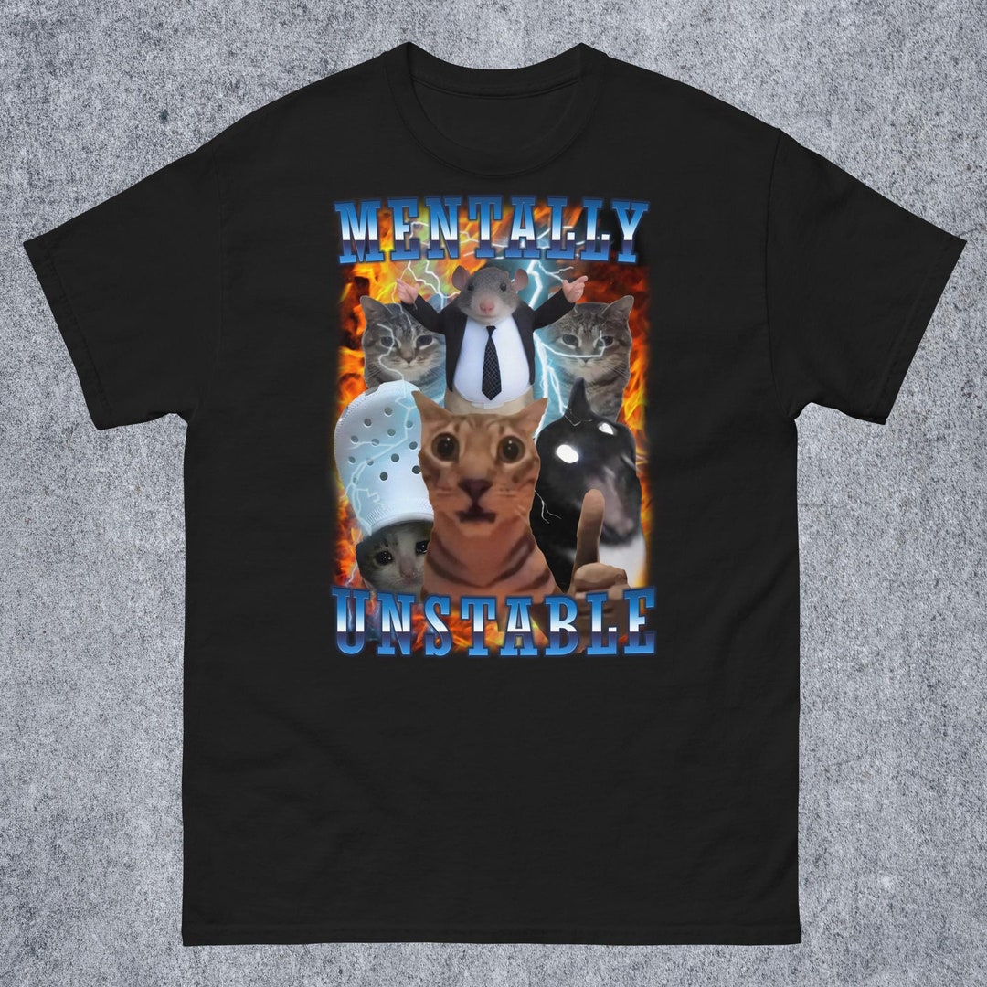 ★AWESOMEUS★ RIDICULOUS CAT PIGMENT TSHIRTGRAY Galaxy Rainbow Pizza Cat Funny T Shirt – D&F Clothing®