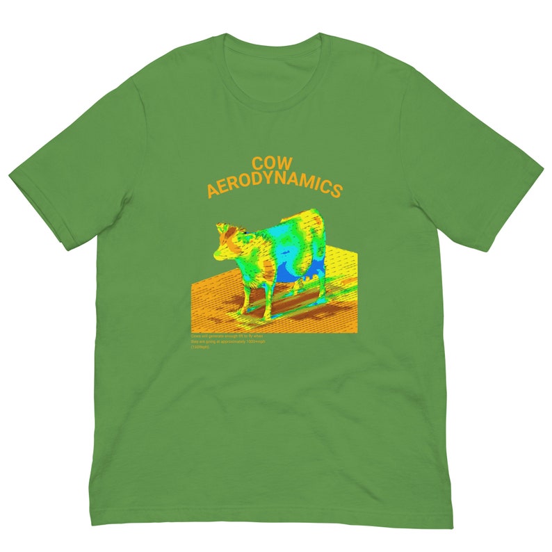 Cow Aerodynamics Shirt, Funny Meme Shirt, Funny Nerdcore Shirt, Nerdy Clothes, Physics Lover Gift, Physics Nerd Shirt, Meme Tshirt, Gift