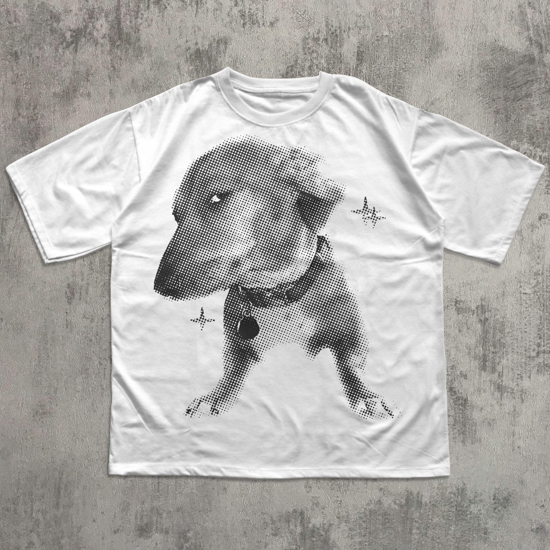 Y2k Retro Sus Dog T-shirt, Vintage Graphic Tee, Silly Dogs Shirt