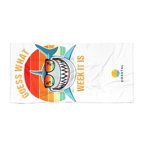 Beach Towel, shark week towel