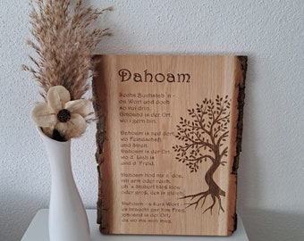 House blessing saying "Dahoam"