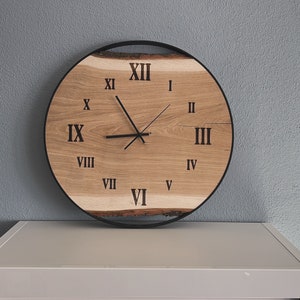 Wooden clock/wall clock/solid clock/solid wood clock with laser engraving customizable