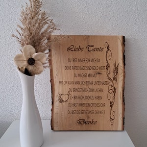 Personalizable decorative sign made of oak wood