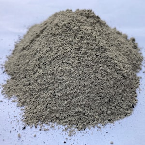 Wood ash sieved as organic fertilizer and tested according to fertilizer regulations.