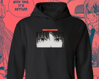 Makima Chainsaw Man Manga Hoodie & T-Shirt | Anime Streetwear | Uni-sex Adult Sizes | Black Hoodie and T-Shirt | 6 Colour Variations