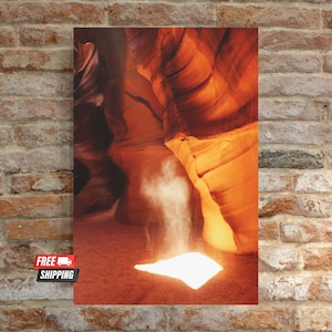 Spirit of Antelope Canyon Leinwand, Original, einzigartiges Foto aus Slot Canyon der Navajo-Nation, Page Arizona, seltene Wandkunst