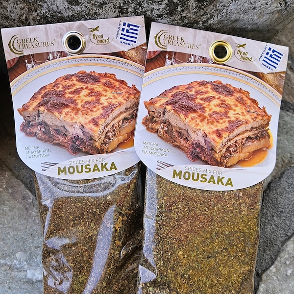 Griechische Naturgewürze Gewürzmischung ''MOUSAKA'' Traditionelle Big Pack 50g Mix #11