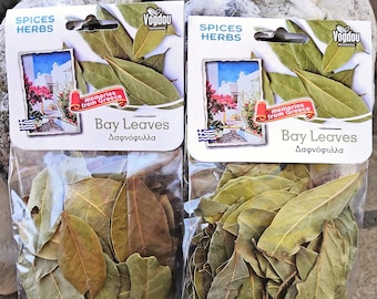 Griechische natürliche Gewürzmischung Gewürz ''BAY LEAVES LAUREL '' Traditionelle Big Pack 25g Mix # 23