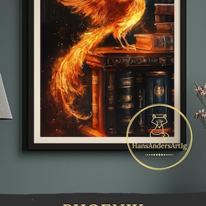 Phoenix rising magic school painting