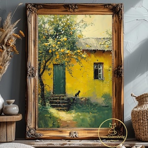 Poster Lemon Tree Tarda estate Wall Art Cottagecore Lover Regalo per viaggiatori Home Decor Stile Europa meridionale Granola Girl Stampa Vacanza da sogno