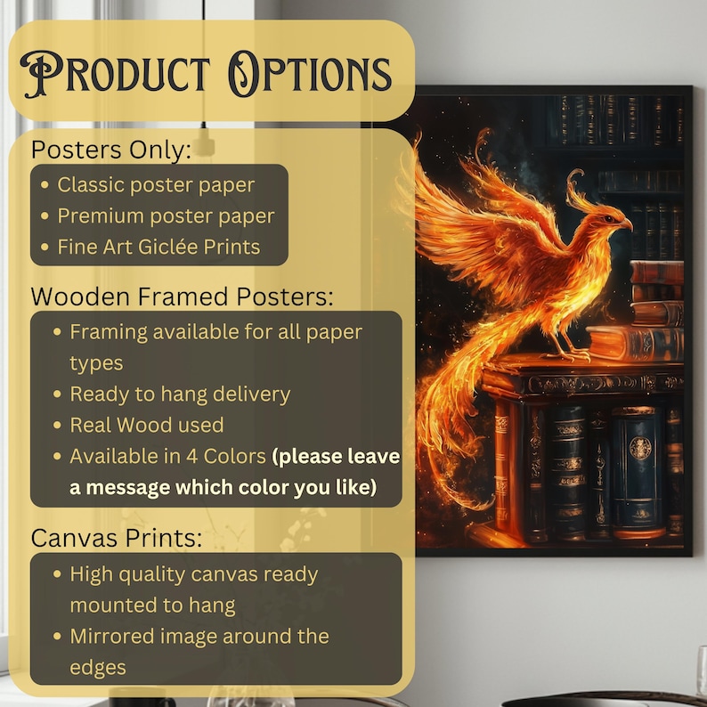 Witchy gift phoenix art print