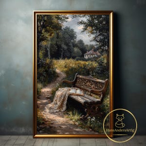 Book Poster Dark Academia Art Print Painting Cottagecore Library Decor Vintage Style Victorian Wall Art Gift Dark  Bookish Art For Reader