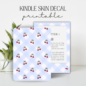 Kindle Skin Decal Case Insert Coquette Cherry Design | DIGITAL DOWNLOAD PNG