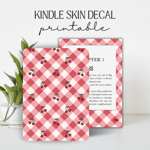 Kindle Skin Decal Case Insert Coquette Ribbon Bow Design | DIGITAL DOWNLOAD PNG