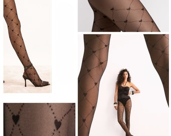 Collants d'affaires élégants 20DEN S-XL The Royal, collants en nylon fin à motifs noirs pour femmes 36-50