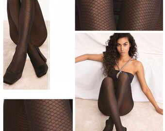 Elegant net tights 20DEN S-M Black Caprice tights nylons women