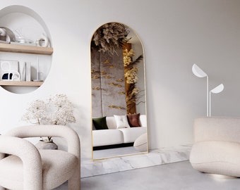 Gold Arch Mirror Trendy Pinterest-Inspired Wall Mirror | Home Full Length Mirror