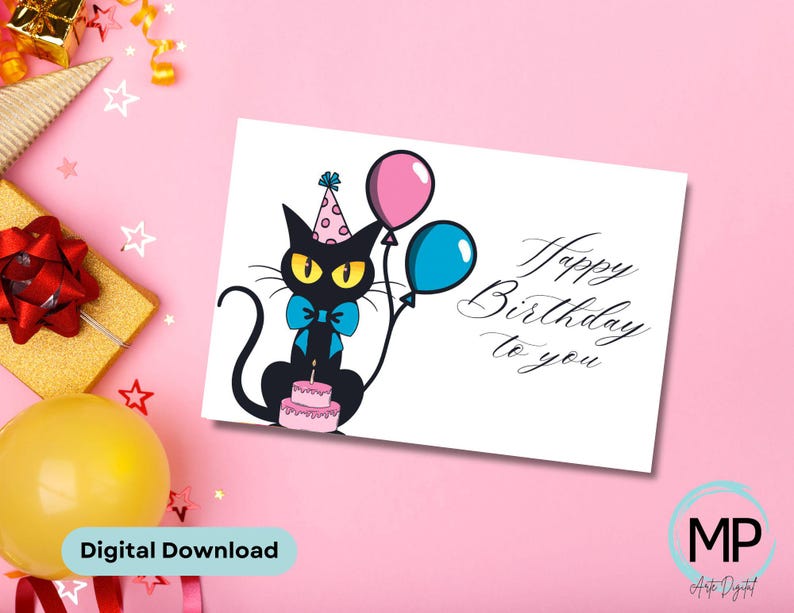 Kitten Birthday Wishes, Kitten Birthday Card, Happy Birthday Card ...