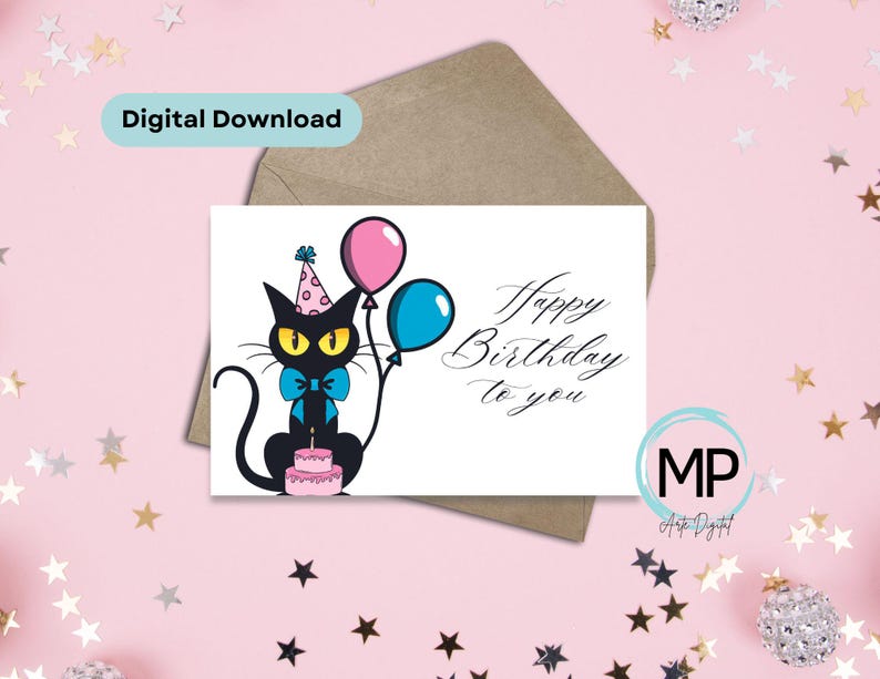Kitten Birthday Wishes, Kitten Birthday Card, Happy Birthday Card ...