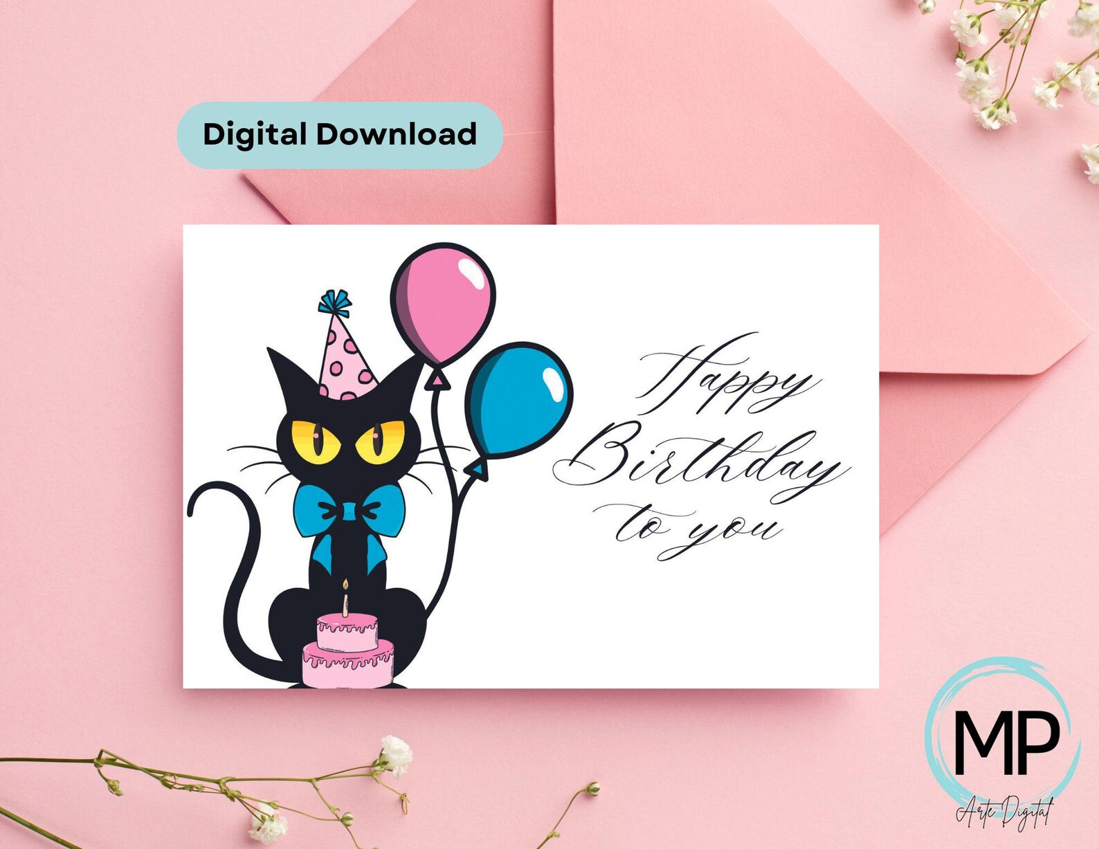Kitten Birthday Wishes, Kitten Birthday Card, Happy Birthday Card ...