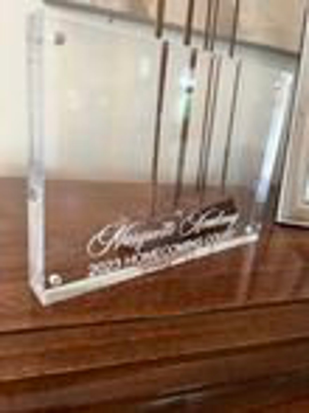 Engraved Acrylic Photo Frame Etsy