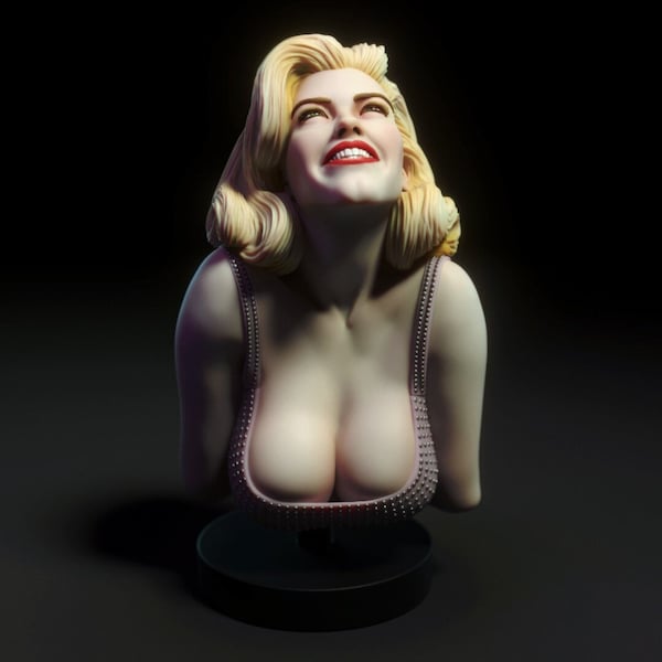 Marilyn Monroe Bust queen Tv Series Princess Super Hero Comedy Legend STL File 3D Prin Model Gift Movie Game Custom Action Figure 3d model