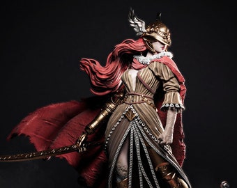 Malenia Elden Ring Red Throne queen Girl King Legend Super Classic Hero Comic STL File Gift Movie Lover Game Custom Action Figure 3d model