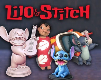 Lilo Stitch Collection livre d'animation de dessin animé fichier STL imprimante série télévisée modèle cadeau cinéphile figurine comique figurine anime modèle 3d