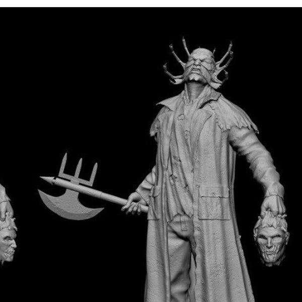 Jeepers Creepers Model Devil Elm Street Horror STL File Printer 3D Print Model Anime Gift, Movie Lover, Game, Custom Action Figure 3d model