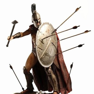 King Leonidas Spartan Legendary Warrior Soldier STL File Printer Model Gift Movie Game Action Figure Best Quality Figure Anime 3d model
