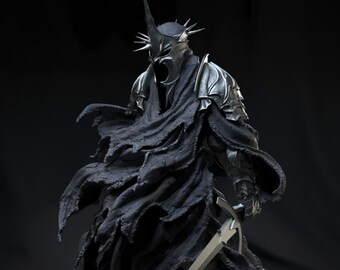 Lotr Witch King of Angmar The Lord Rin Gandalf Middle Earth Mordor STL File Printer Gift Movie Lover Game Custom Action Figure 3d model