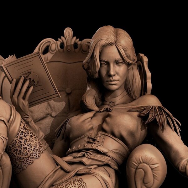 The Witcher Yennefer Vengerberg Geralt Ciri Triss Legend STL File Super Hero Printer Movie Lover Game Custom Action Figure Comic 3d model