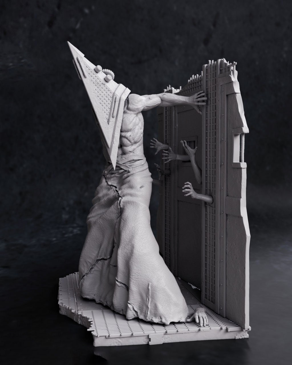 Pyramid Head 3D Figure STL 3D Model 3D Printable File 3D 