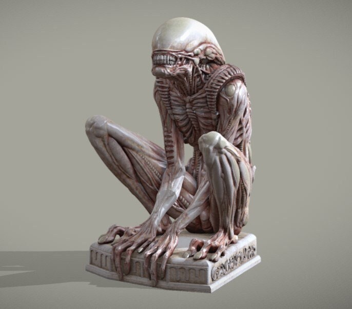 Alien Xenomorph Sewer Escape Impression 3D Diorama imprimé en 3D