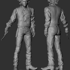 Sweeney Todd Johnny Depp Jack Sparrow King Legend 3D STL File Movie Figure Printer Model Gift Movie Lover Game Custom Action Figure 3d model image 4