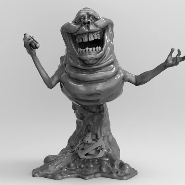 Slimer Ghostbusters Super Classic 3D STL File Modelo 3D Anime Impresora 3D Bonito regalo Película Figura de acción Figura de película de la vieja escuela Modelo 3d