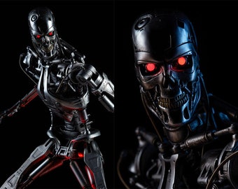 Endosquelette Terminator-t-800, héros super classique, modèle 3D, fichier STL, modèle d'imprimante 3D, cadeau pour cinéphile, figurine personnalisée, modèle 3D