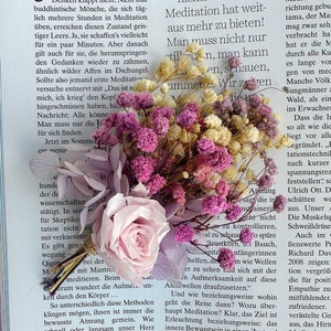 Mini dried flower bouquet, dried flowers purple small bouquet wedding table decoration, mailbox decoration, small centerpieces, dried flowers