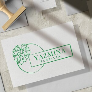 Tampon personnalisé avec nom et slogan de l'entreprise, tampon d'entreprise, tampon de magasin, tampon pour entreprise, tampon avec nom de marque