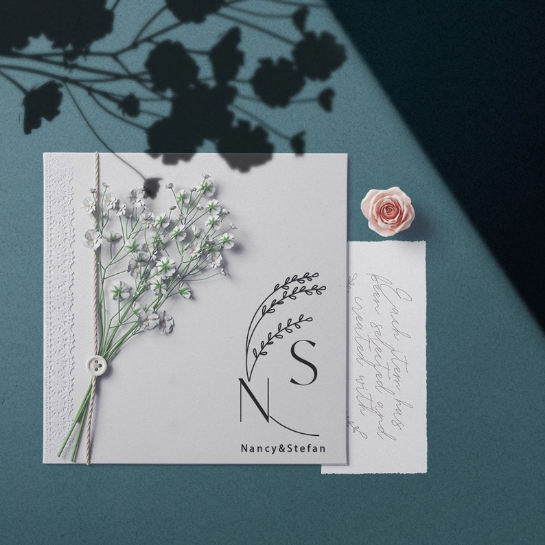 Personalisierter Stempel Individueller Hochzeitsstempel für Gastgeschenke Stempel für Hochzeitseinladung und Hochzeitskarte Bild 2